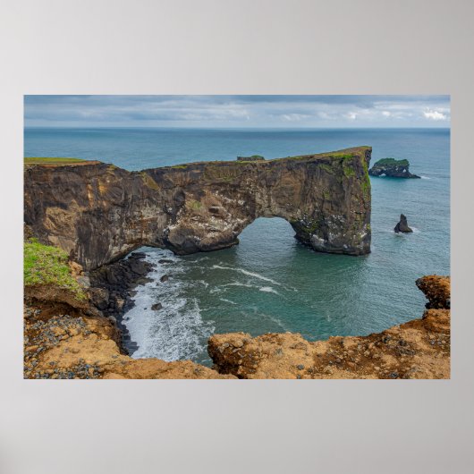 Poster Dyrhólaey Islande (Devant)