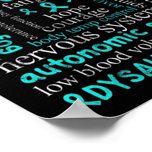 Poster Dysautonomia Sensibilisation Mois dysautonome pati (Coin)