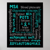 Poster Dysautonomia Sensibilisation Mois dysautonome pati (Devant)