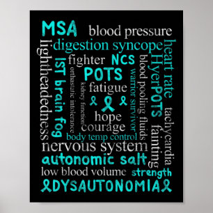 Poster Dysautonomia Sensibilisation Mois dysautonome pati