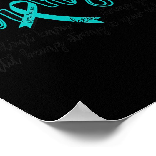 Poster Dysautonomie Mois de sensibilisation POTS Force gu (Coin)