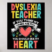 Poster Dyslexie cardiaque Sensibilisation de l'enseignant (Devant)