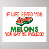 Poster Dyslexie de Melon (Devant)
