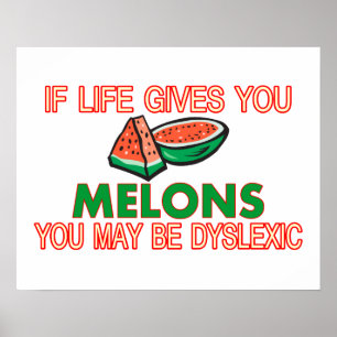Poster Dyslexie de Melon