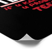 Poster Dyslexie Enseignant Thérapeute de sensibilisation  (Coin)