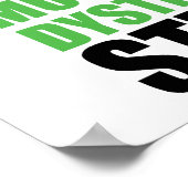 Poster Dystrophie musculaire puent (Coin)