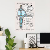 Poster E-61 50e anniversaire 24"x36" (Bureau à domicile)