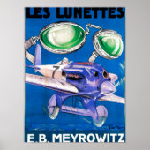 Poster E.B. Meyrowitz Flying Goggles Publicité (Devant)