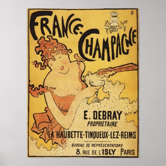 Poster E. Debray Champagne Publicité (Devant)