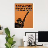 Poster E-E-E-YAH-YIP, U.S. Marines (Bureau à domicile)