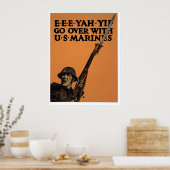 Poster E-E-E-YAH-YIP, U.S. Marines (Cuisine)