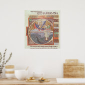 Poster 'E' initial historique représentant Jonah (Cuisine)
