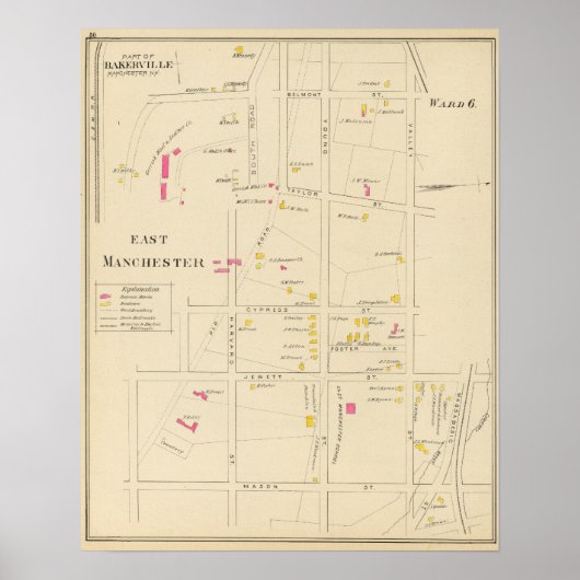 Poster E Manchester, Bakerville, Ward 6 (Devant)