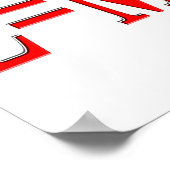 Poster E=MC 2 (rouge) (Coin)