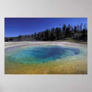 Poster É-N, États-Unis, Wyoming, Parc national de Yellows