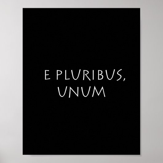 Poster E pluribus unum (Devant)