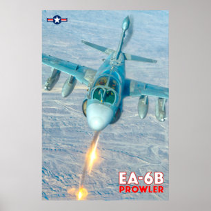 POSTER EA-6B PROWLER - FLARES !