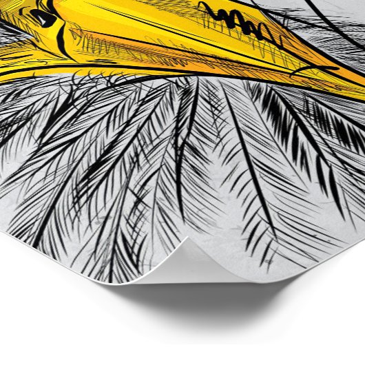 Poster Eagle croquis Face Art (Coin)