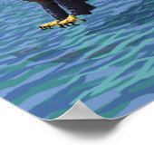 Poster Eagle Diving Dakota du Sud (Coin)