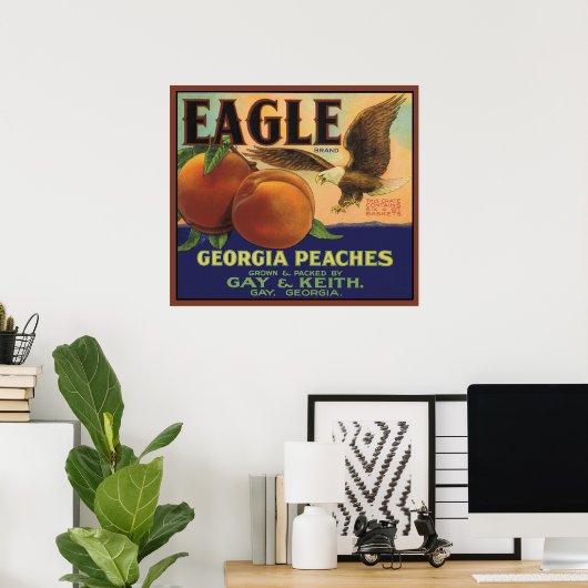 Poster Eagle Georgia Peaches (Bureau à domicile)
