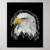 Poster Eagle Lowpoly (Devant)