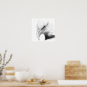 POSTER EAGLE SKETCH (Cuisine)