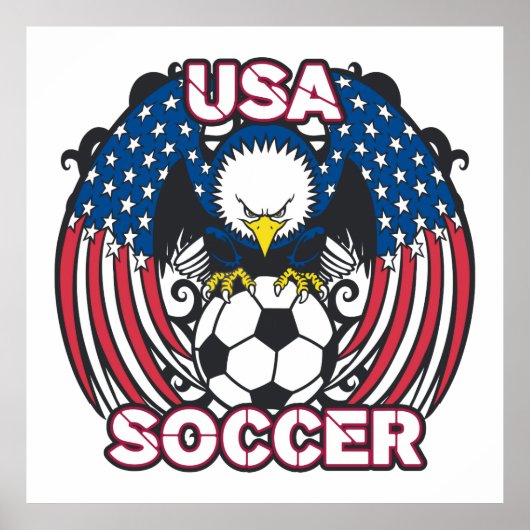 Poster Eagle USA Soccer (Devant)