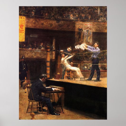 Poster Eakins - Entre les rounds 1899 (Devant)