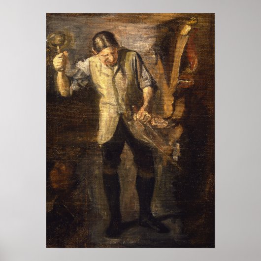 Poster Eakins - Étude pour Rush (Devant)