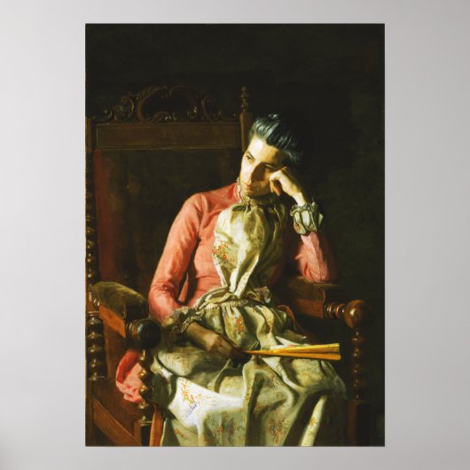 Poster Eakins - Mademoiselle Amelia Van Buren (Devant)