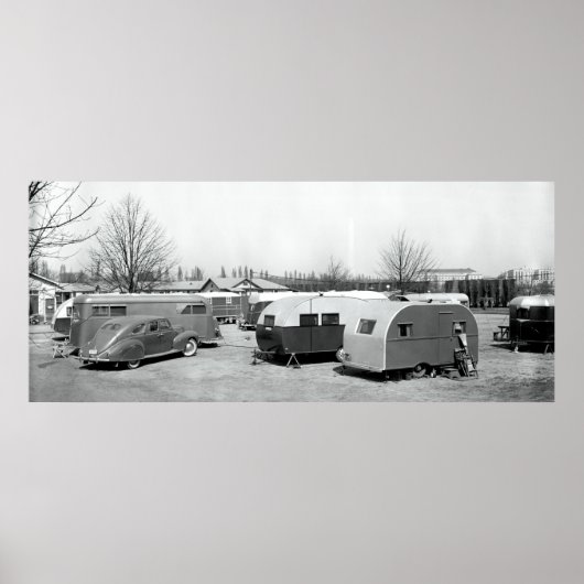 POSTER EARLY MOBILE HOME PARK 1939 (Devant)