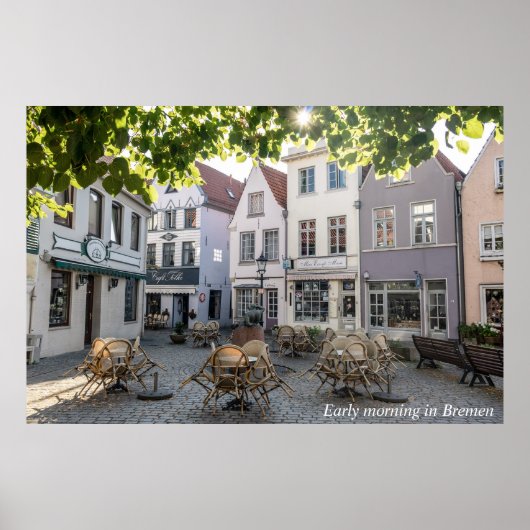 Poster Early Morning in Bremen (Devant)