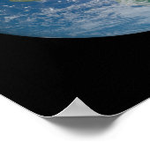 Poster Earth globe with photo taken from space (Coin)