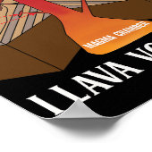 Poster Earth Magma Lava Volcano Géologie Science (Coin)