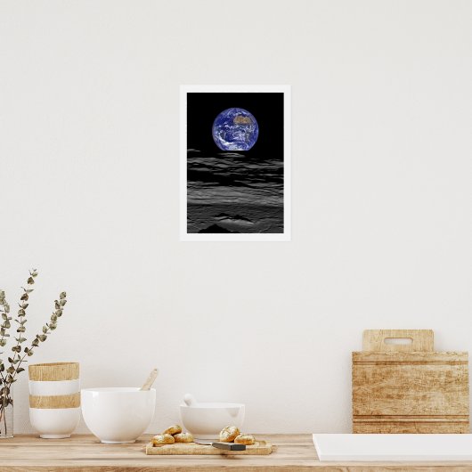 Poster Earth Moonscape (Cuisine)