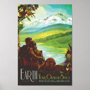 Poster Earth Retro - NASA