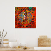 Poster Earth Station One Rocket Ship (Cuisine)