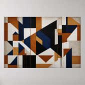 Poster Earth Tones and Blue (Devant)