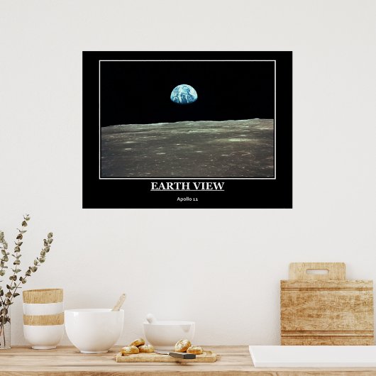 Poster Earth View Apollo 11 (Cuisine)