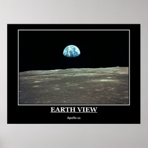 Poster Earth View Apollo 11