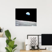 Poster Earthrise - La perspective lunaire (Bureau à domicile)