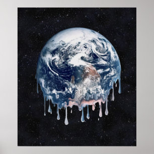Poster Earth's Global Warming Meltdown