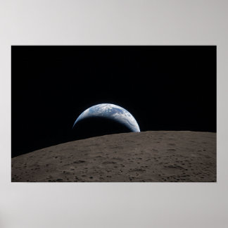 Poster Earthset Orion Spacecraft Artemis Moon Mission