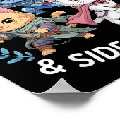 Poster Easily Distracted By Cats &amp; Side Quests Funny  (Coin)