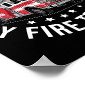 Poster Easily Distracted By Fire Trucks Design (Coin)