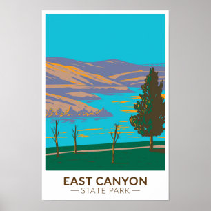 Poster East Canyon State Park Utah Vintage