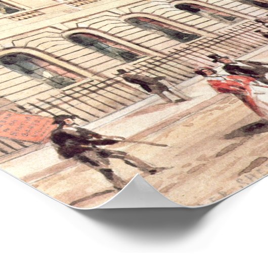 Poster East India House, rue Leadenhall (Coin)