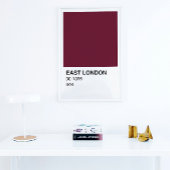 Poster East London Iron - Bordure blanche