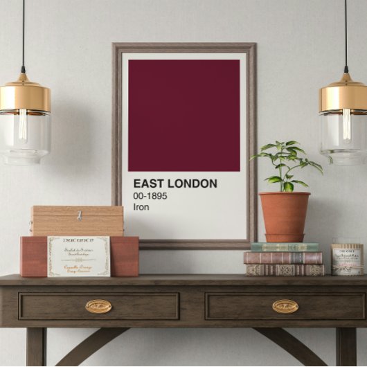 Poster East London Iron - Bordure blanche