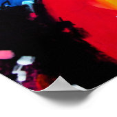 Poster East Side Gallery, Berlin Wall, drapeaux (Coin)